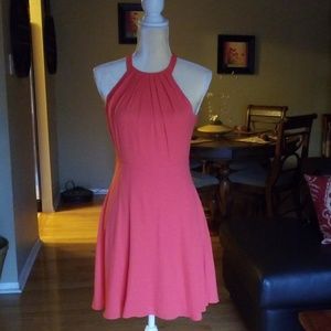 Express coral dress